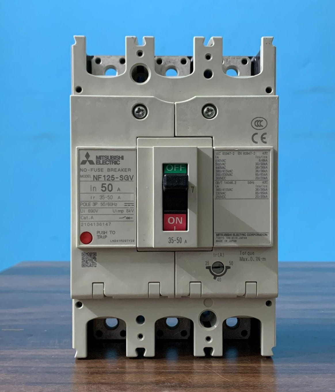 Mitsubishi Electric MCCB NF125-SEV 50A